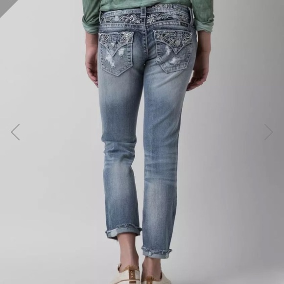 Miss Me Signature Skinny Stretch Cropped Jean Size 26 - Picture 3 of 12